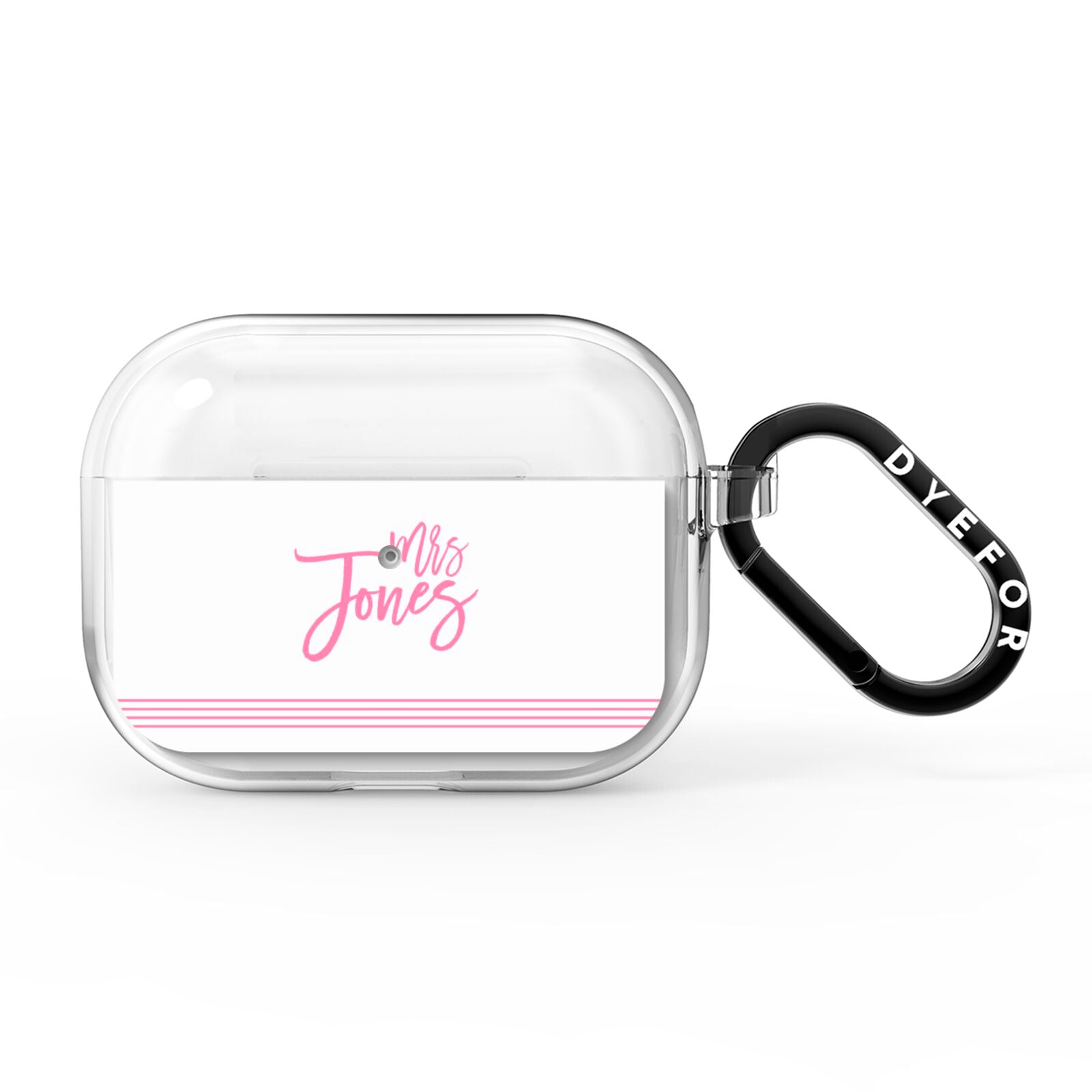 Personalised Hers AirPods Pro Clear Case