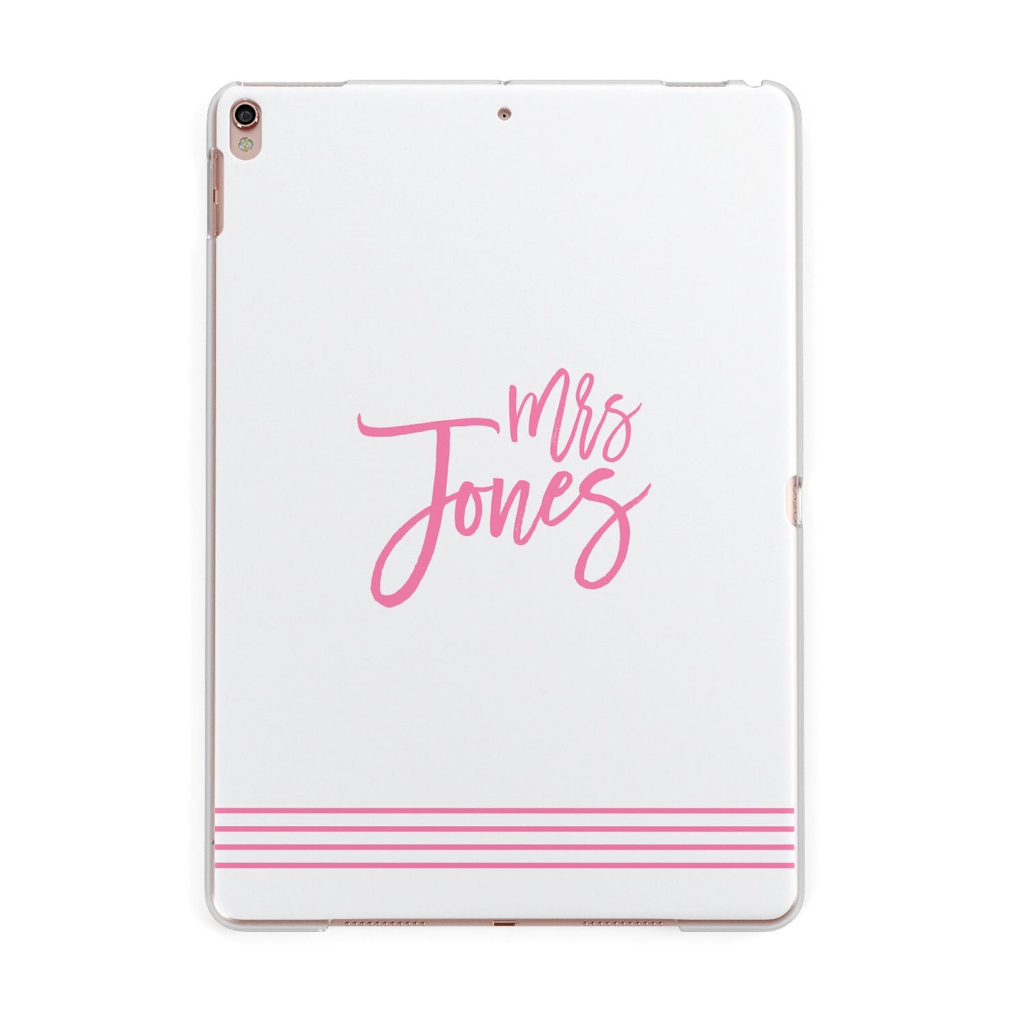 Personalised Hers Apple iPad Rose Gold Case
