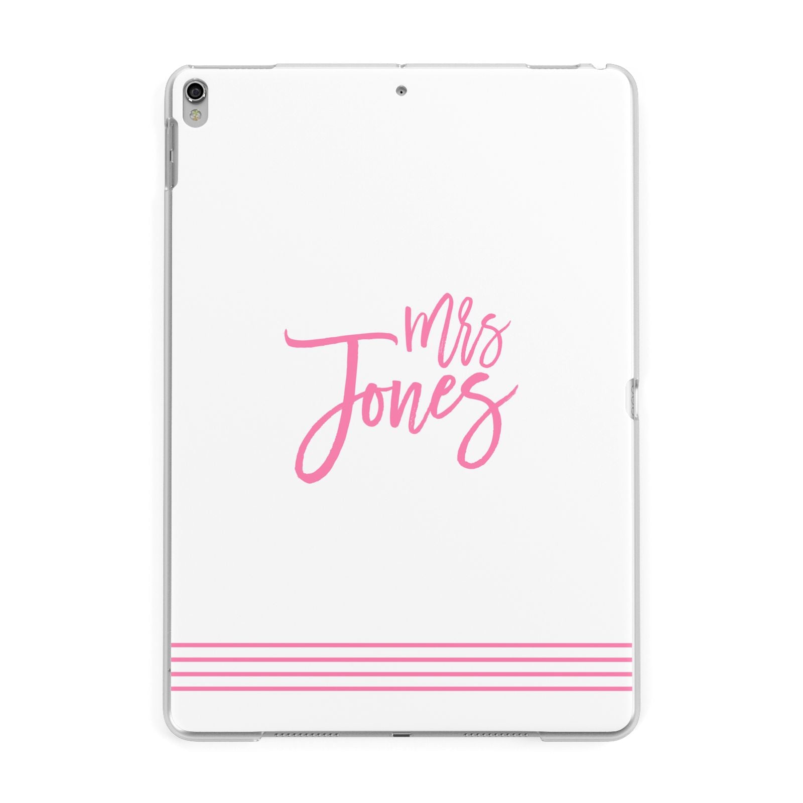 Personalised Hers Apple iPad Silver Case