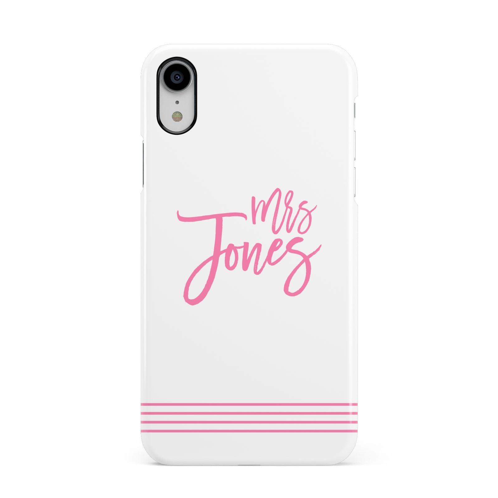 Personalised Hers Apple iPhone XR White 3D Snap Case