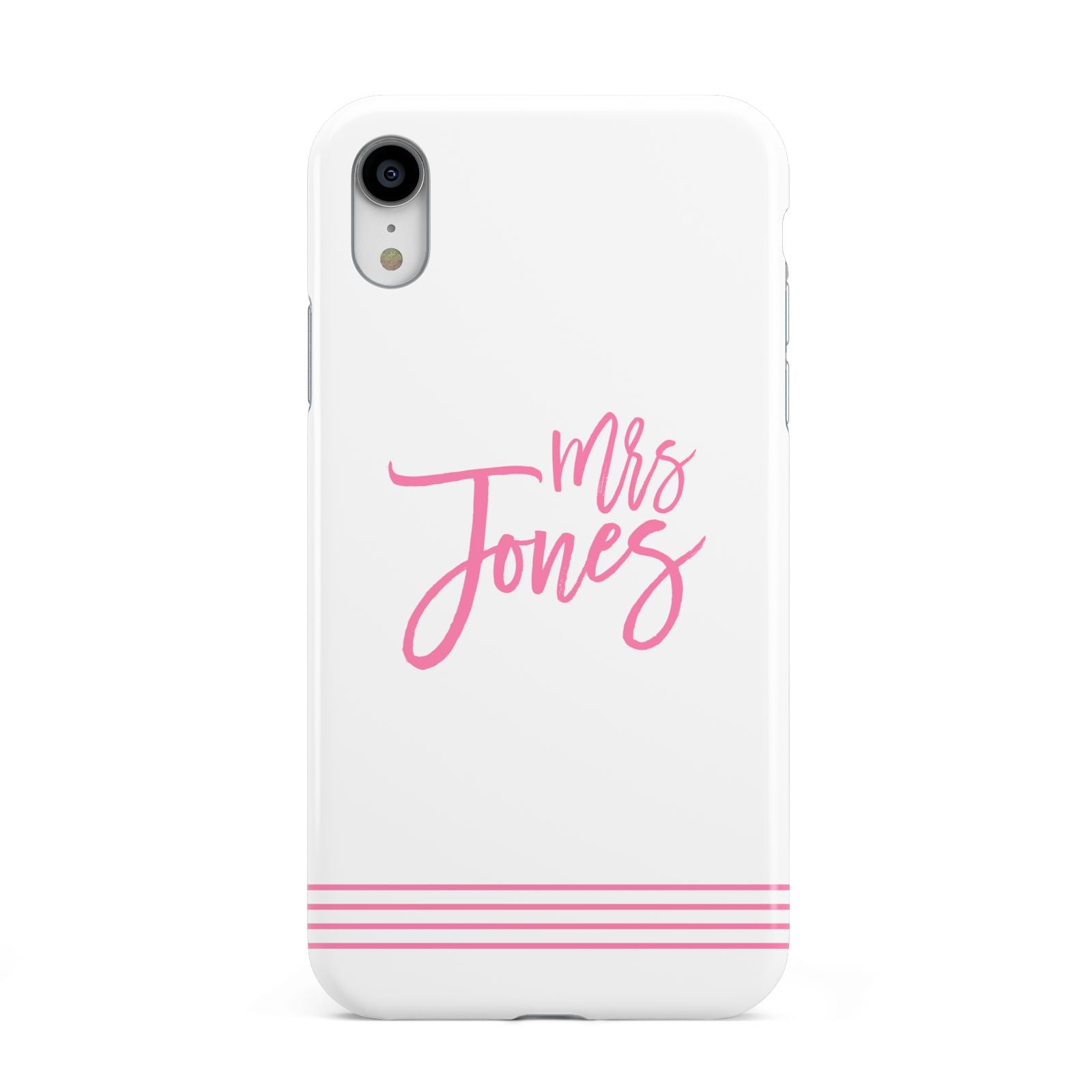 Personalised Hers Apple iPhone XR White 3D Tough Case