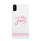 Personalised Hers Apple iPhone XS 3D Snap Case