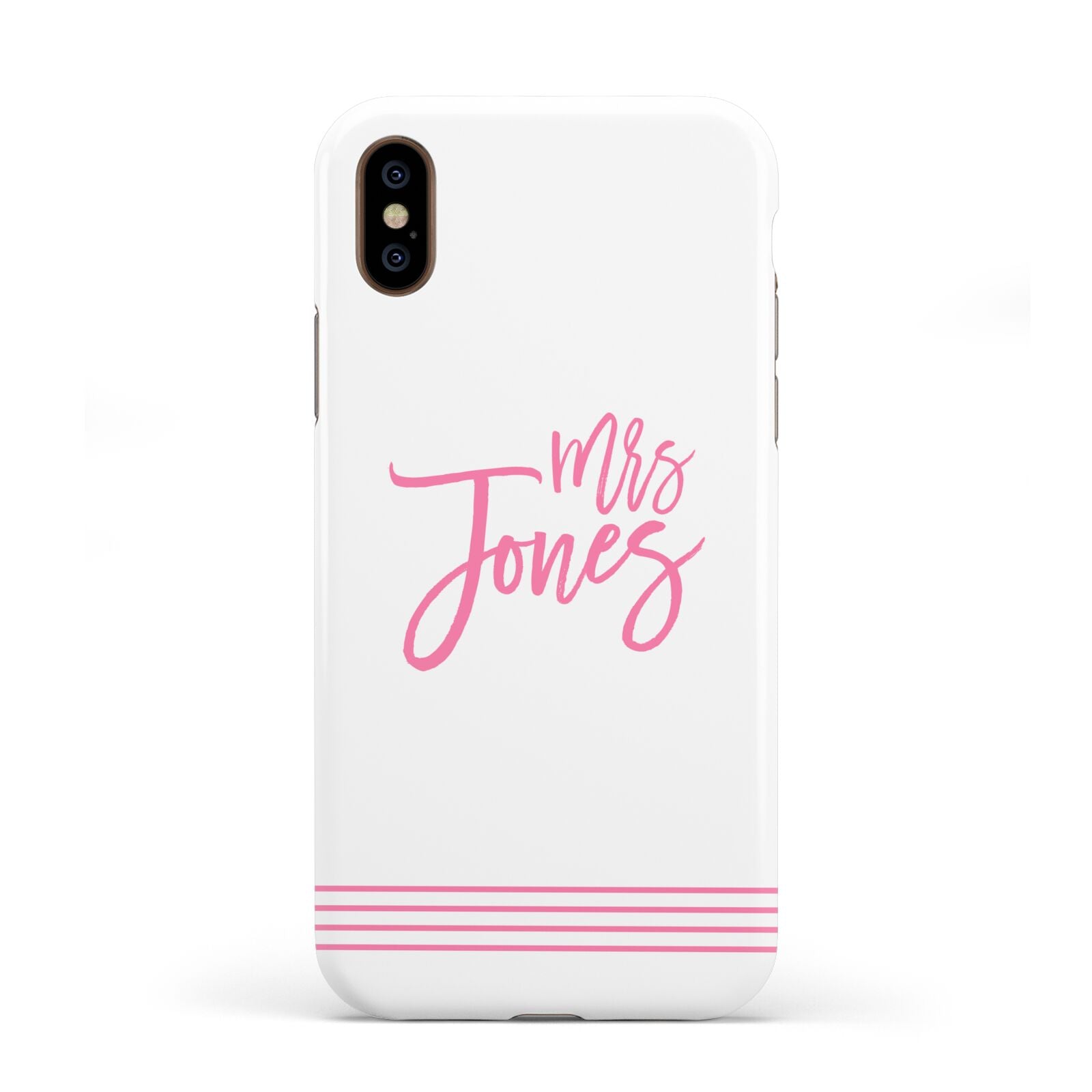 Personalised Hers Apple iPhone XS 3D Tough
