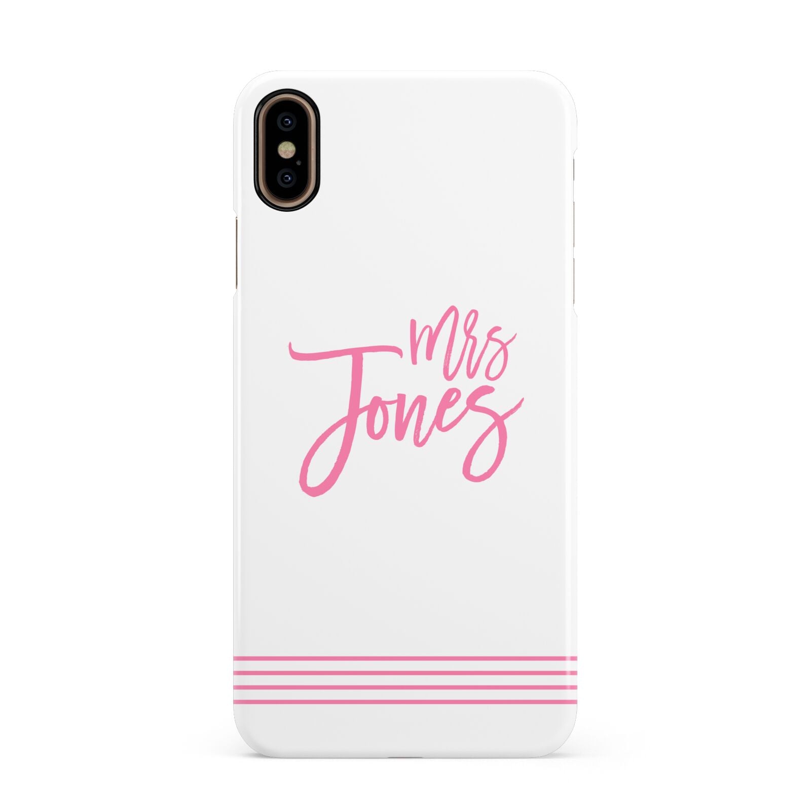 Personalised Hers Apple iPhone Xs Max 3D Snap Case