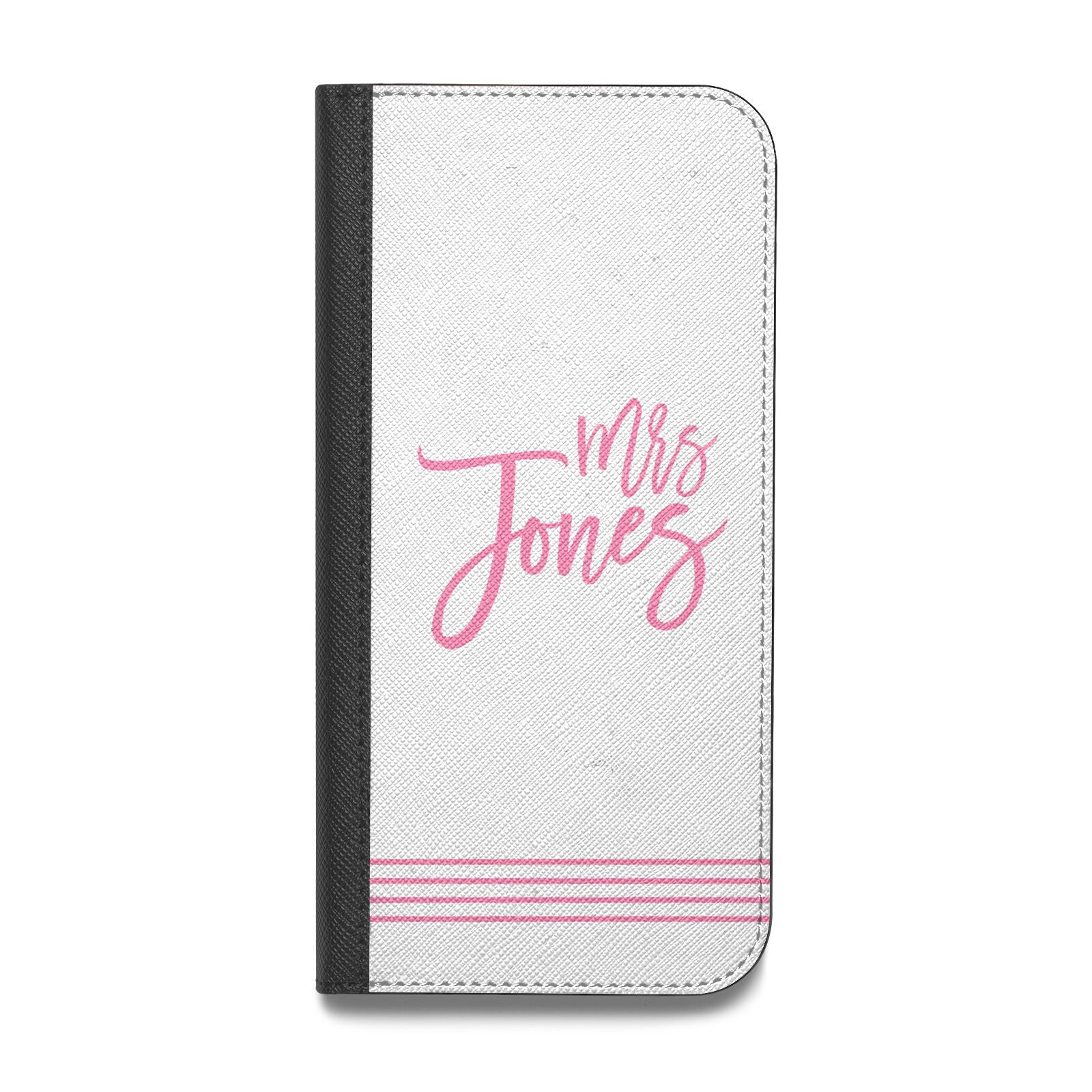 Personalised Hers Vegan Leather Flip Samsung Case