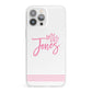 Personalised Hers iPhone 13 Pro Max Clear Bumper Case