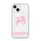 Personalised Hers iPhone 14 Clear Tough Case Starlight