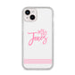 Personalised Hers iPhone 14 Plus Glitter Tough Case Starlight
