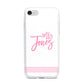 Personalised Hers iPhone 7 Bumper Case on Silver iPhone