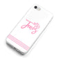 Personalised Hers iPhone 8 Bumper Case on Silver iPhone Alternative Image
