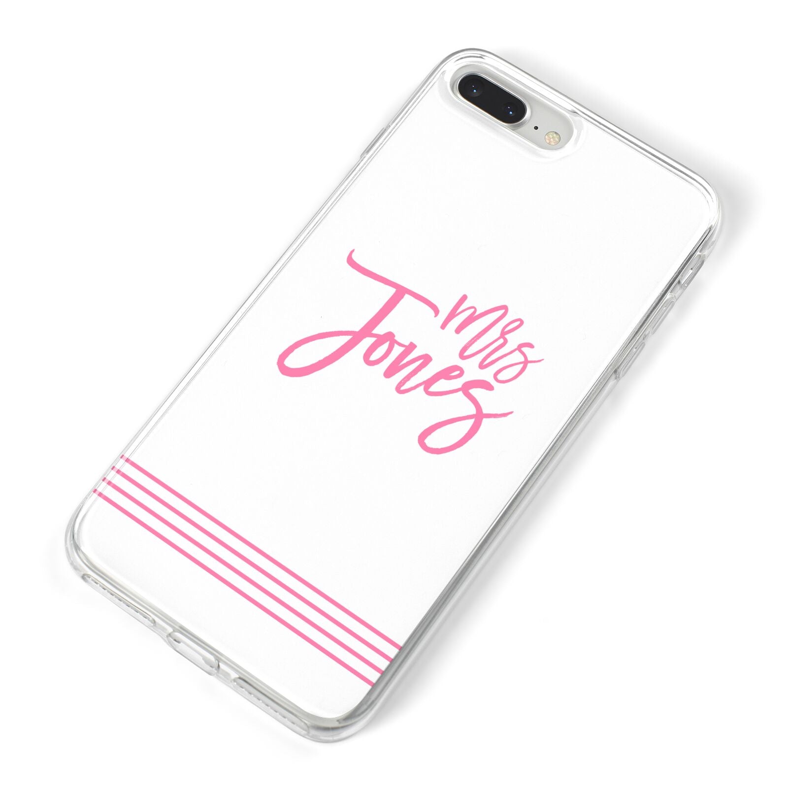 Personalised Hers iPhone 8 Plus Bumper Case on Silver iPhone Alternative Image