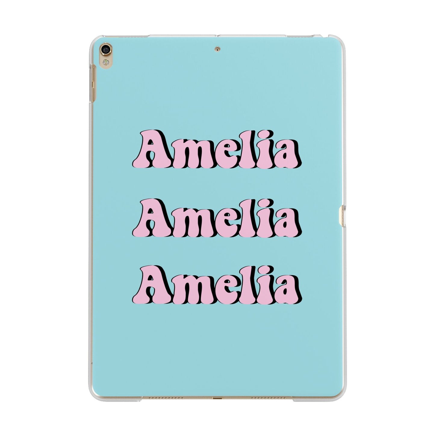 Personalised Hippie Apple iPad Gold Case