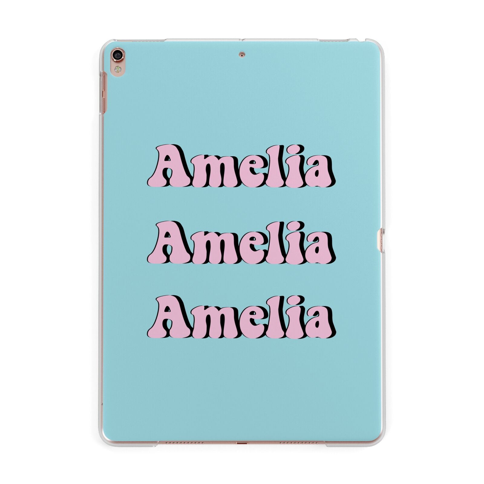 Personalised Hippie Apple iPad Rose Gold Case