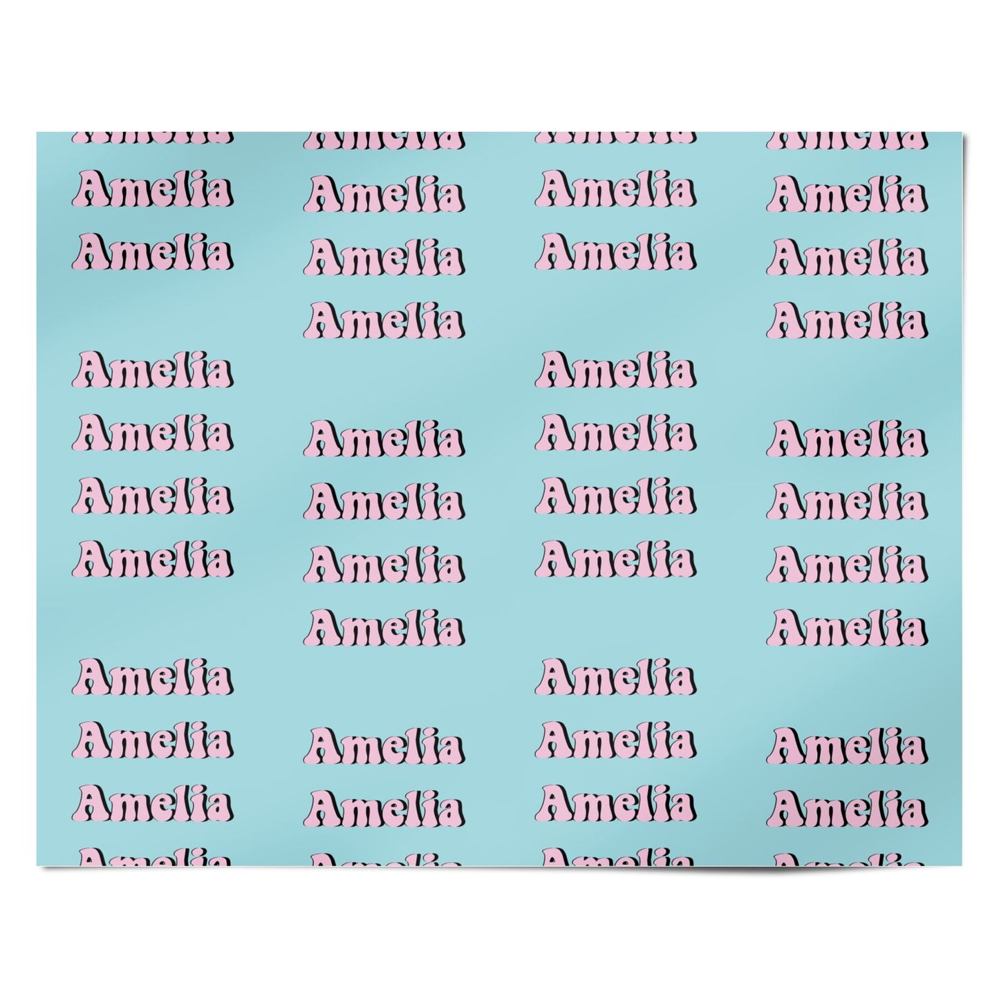 Personalised Hippie Personalised Wrapping Paper Alternative