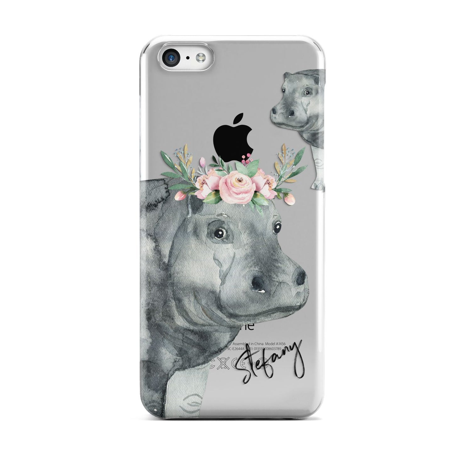 Personalised Hippopotamus Apple iPhone 5c Case