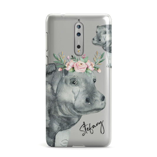 Personalised Hippopotamus Nokia Case
