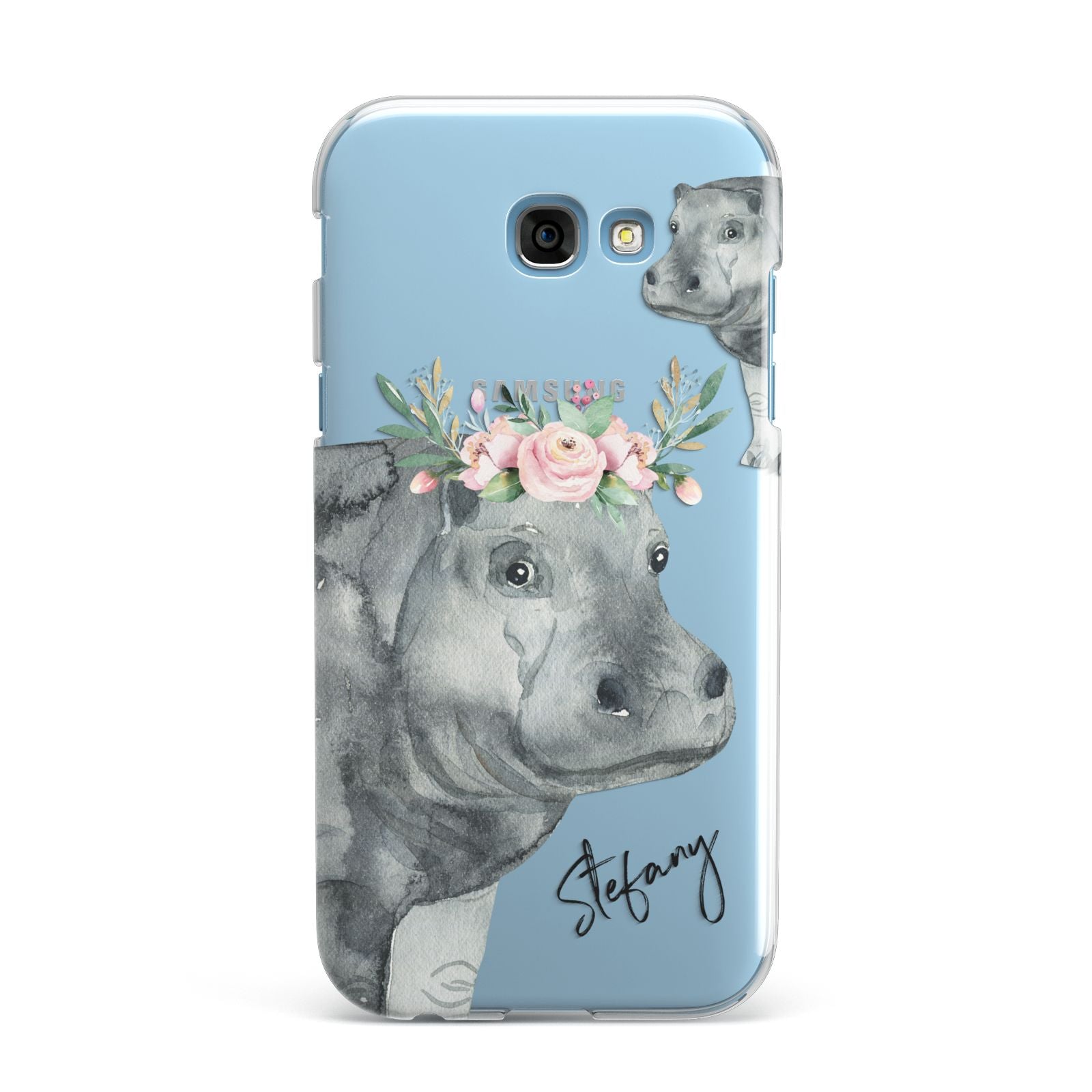 Personalised Hippopotamus Samsung Galaxy A7 2017 Case