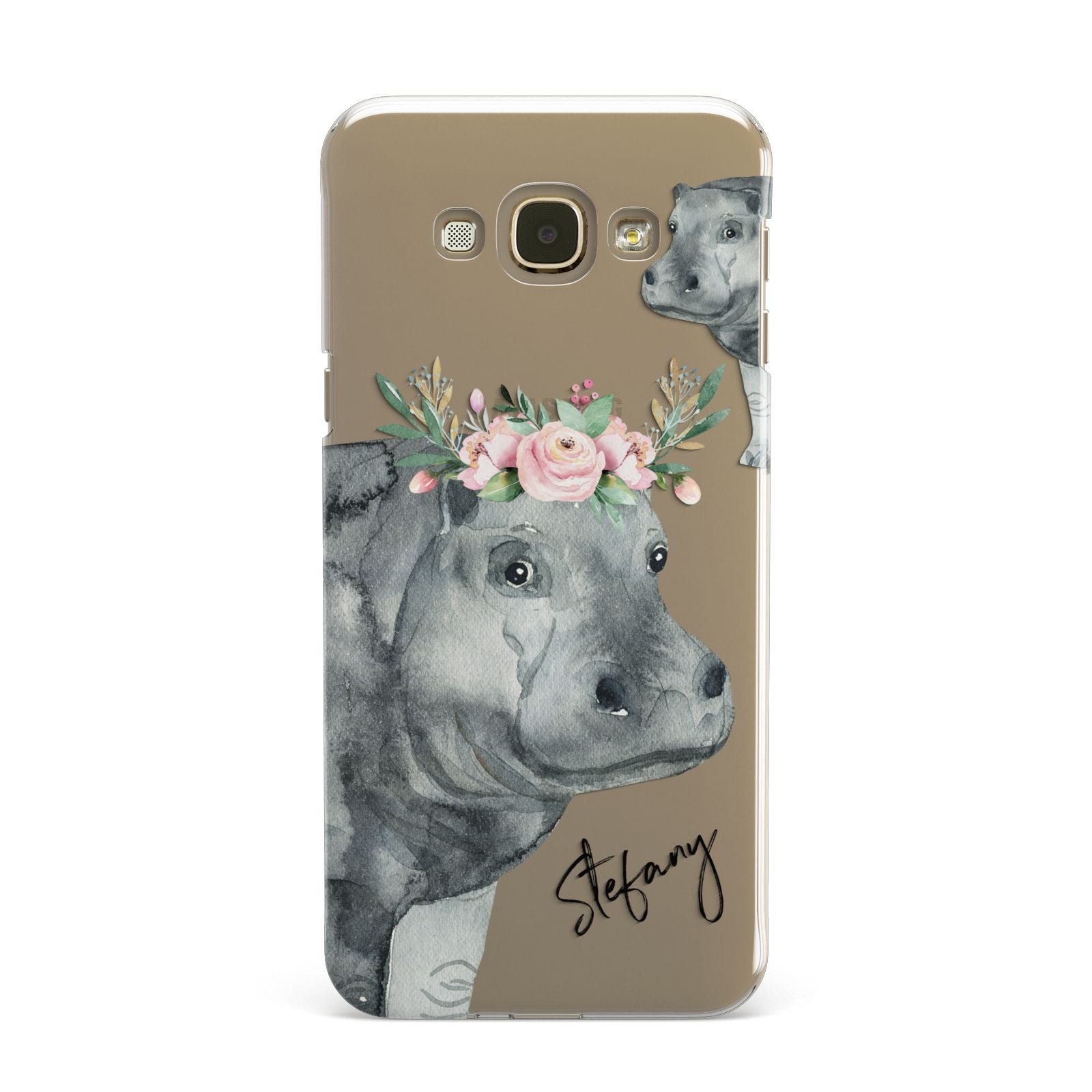 Personalised Hippopotamus Samsung Galaxy A8 Case
