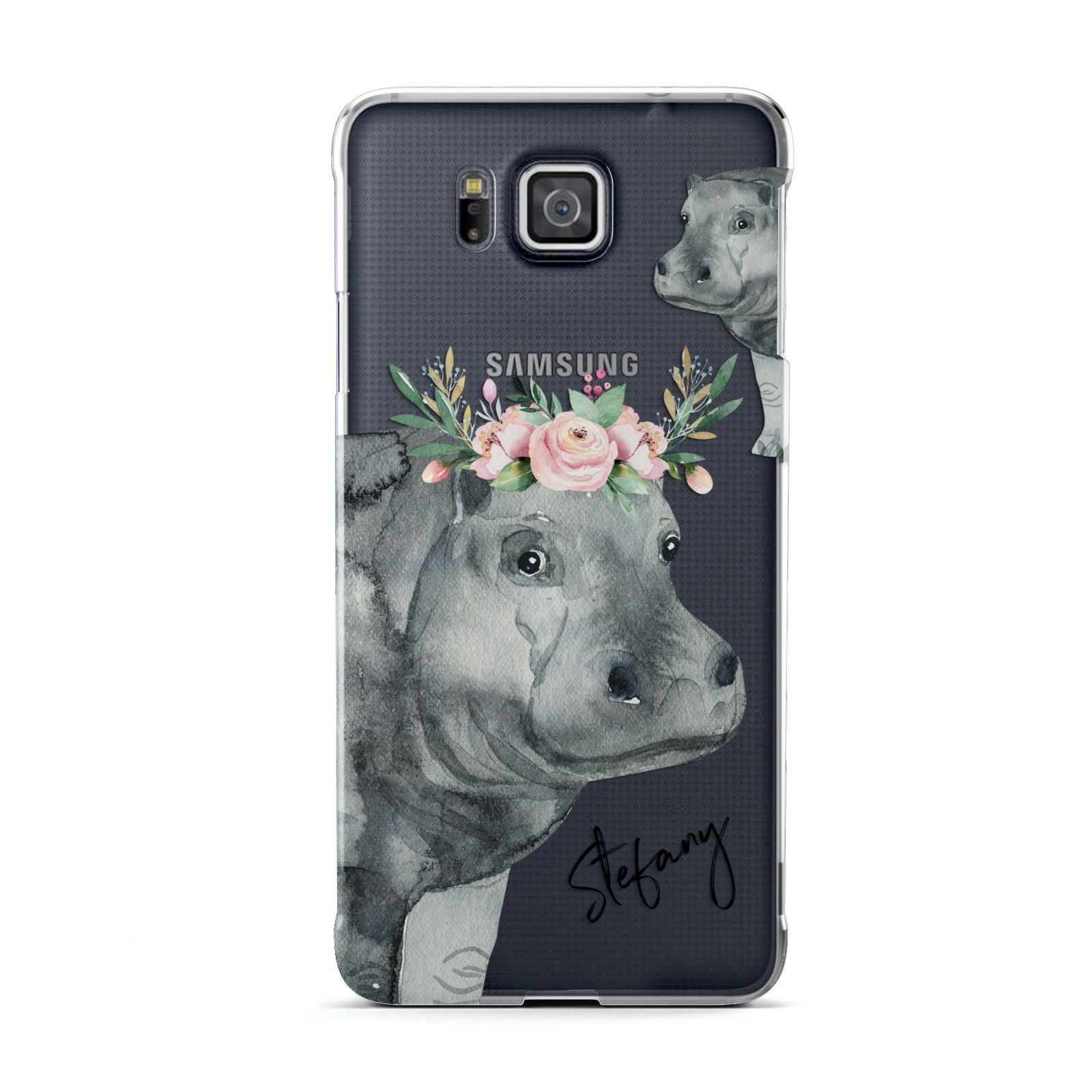 Personalised Hippopotamus Samsung Galaxy Alpha Case