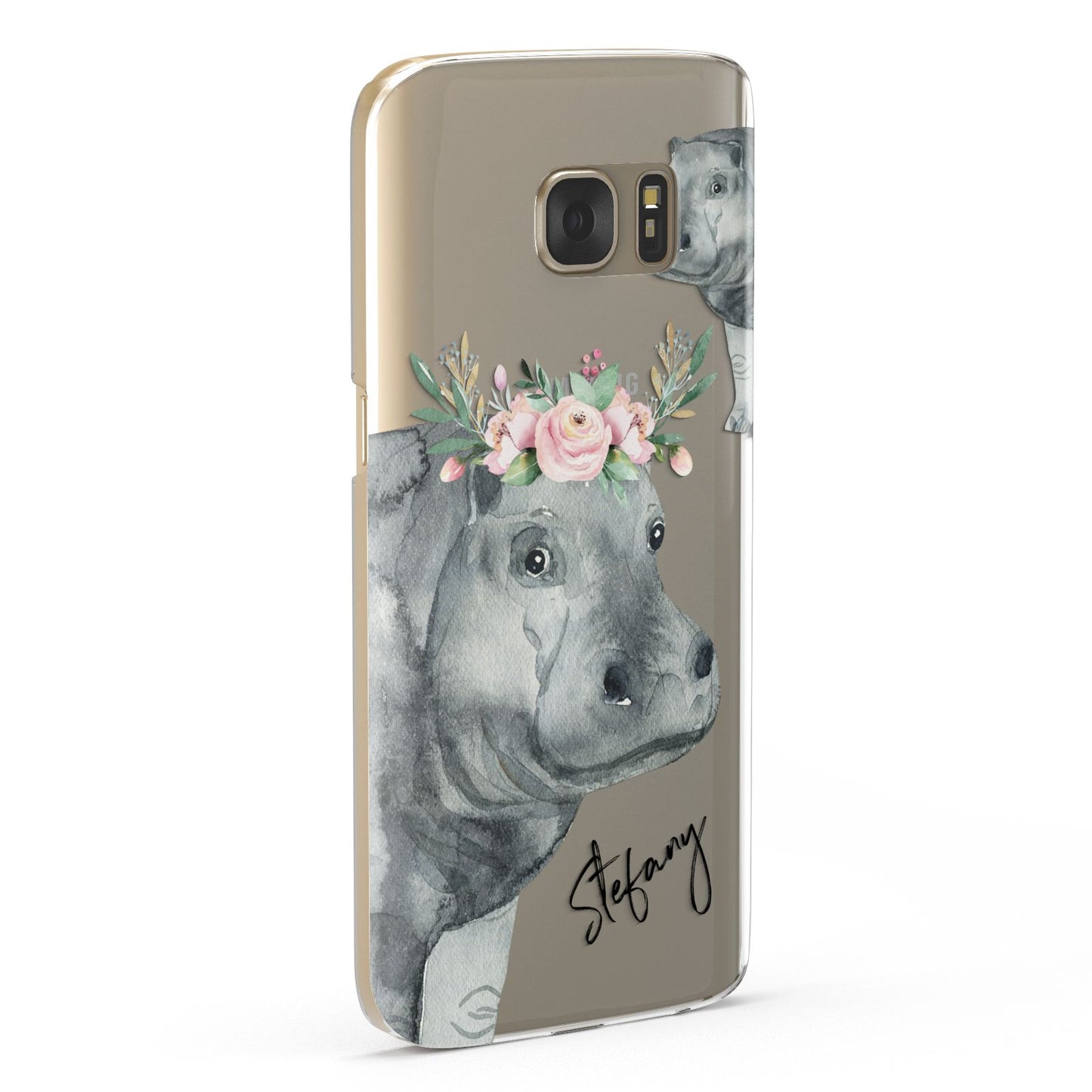 Personalised Hippopotamus Samsung Galaxy Case Fourty Five Degrees
