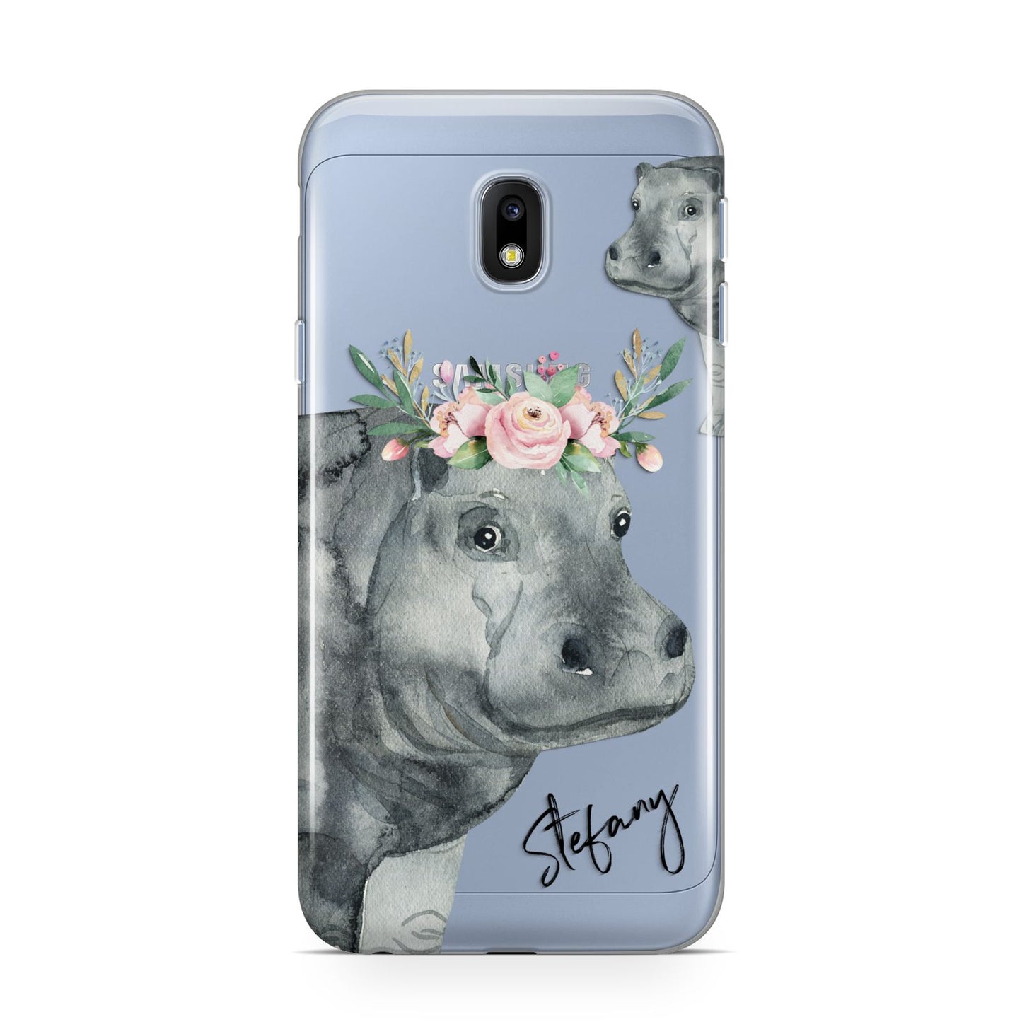 Personalised Hippopotamus Samsung Galaxy J3 2017 Case