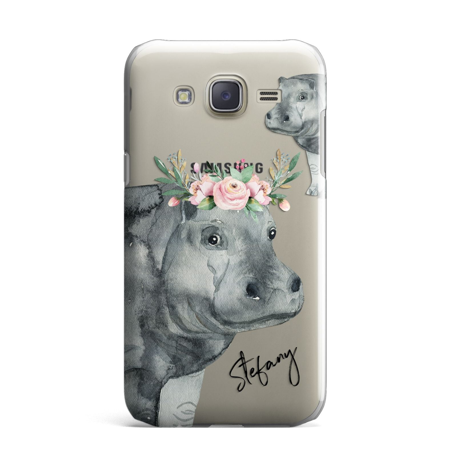 Personalised Hippopotamus Samsung Galaxy J7 Case