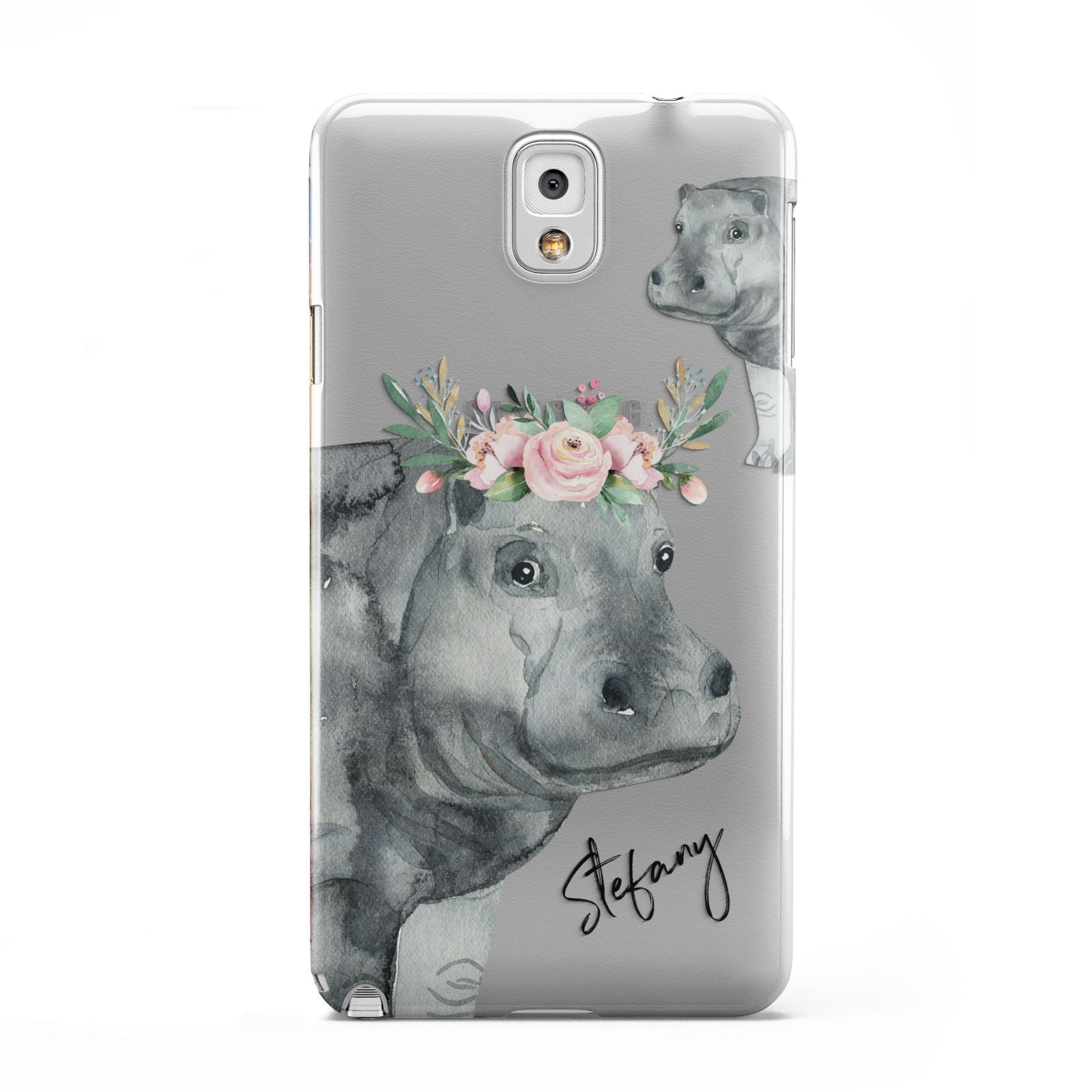 Personalised Hippopotamus Samsung Galaxy Note 3 Case