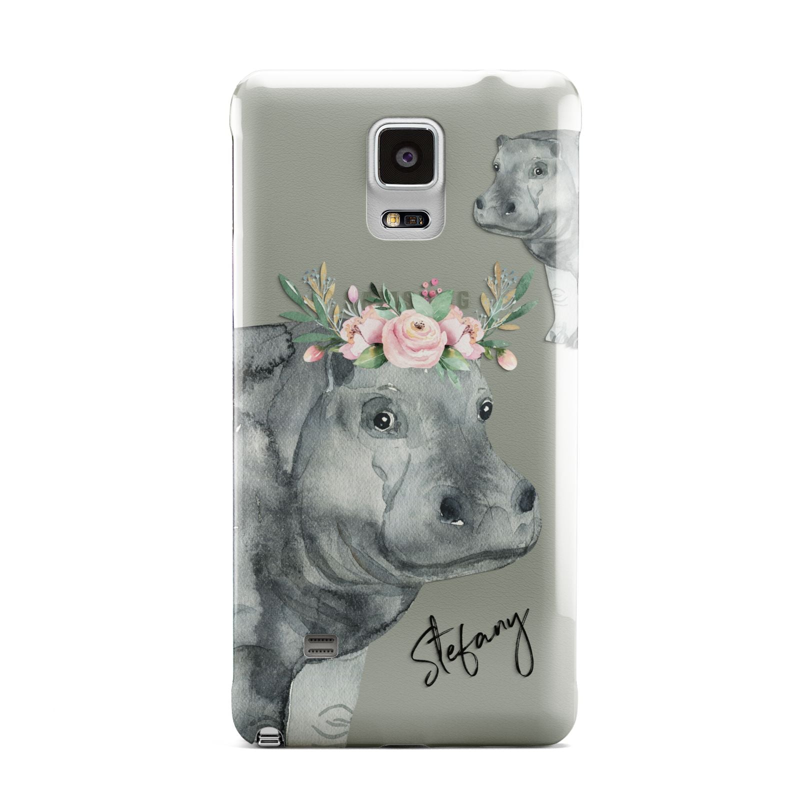 Personalised Hippopotamus Samsung Galaxy Note 4 Case