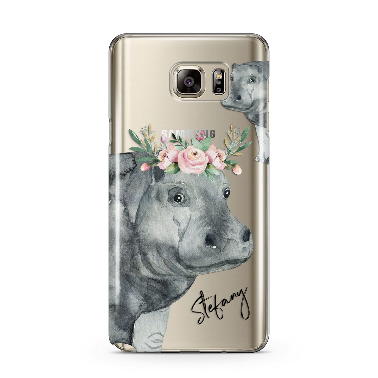 Personalised Hippopotamus Samsung Galaxy Note 5 Case