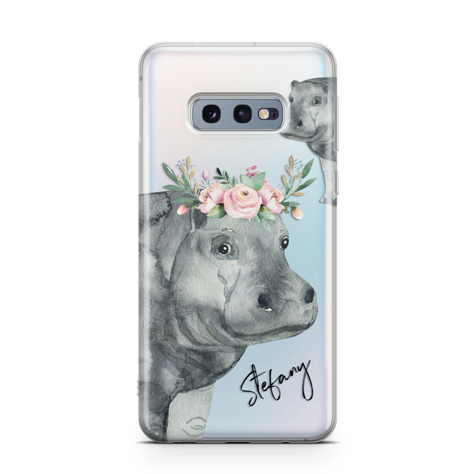 Personalised Hippopotamus Samsung Galaxy S10E Case