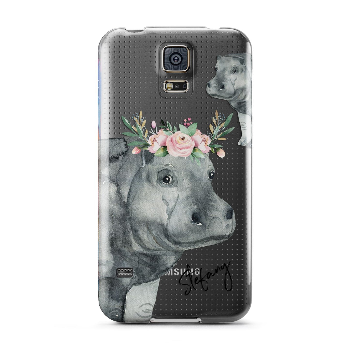 Personalised Hippopotamus Samsung Galaxy S5 Case