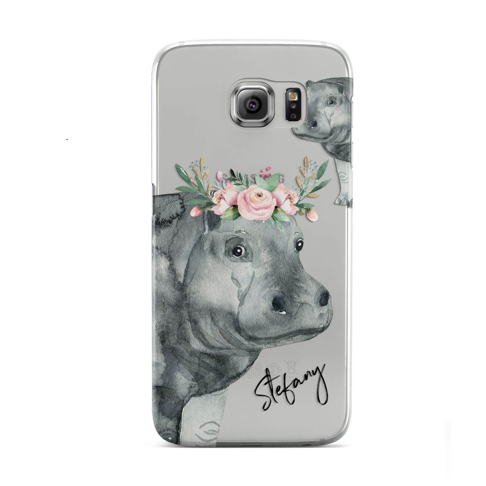 Personalised Hippopotamus Samsung Galaxy S6 Case