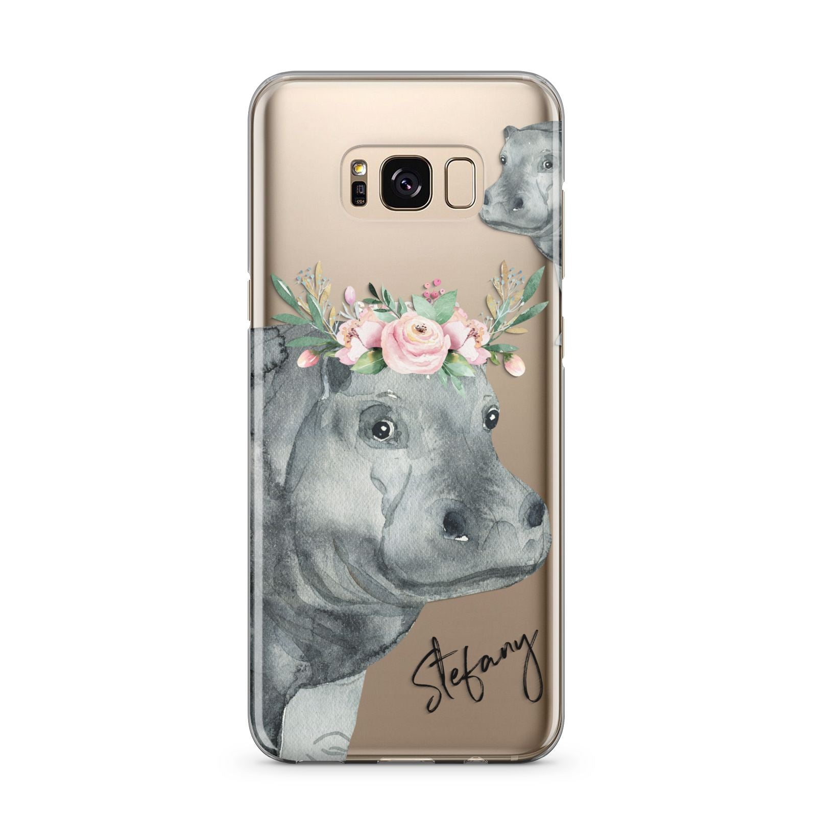 Personalised Hippopotamus Samsung Galaxy S8 Plus Case