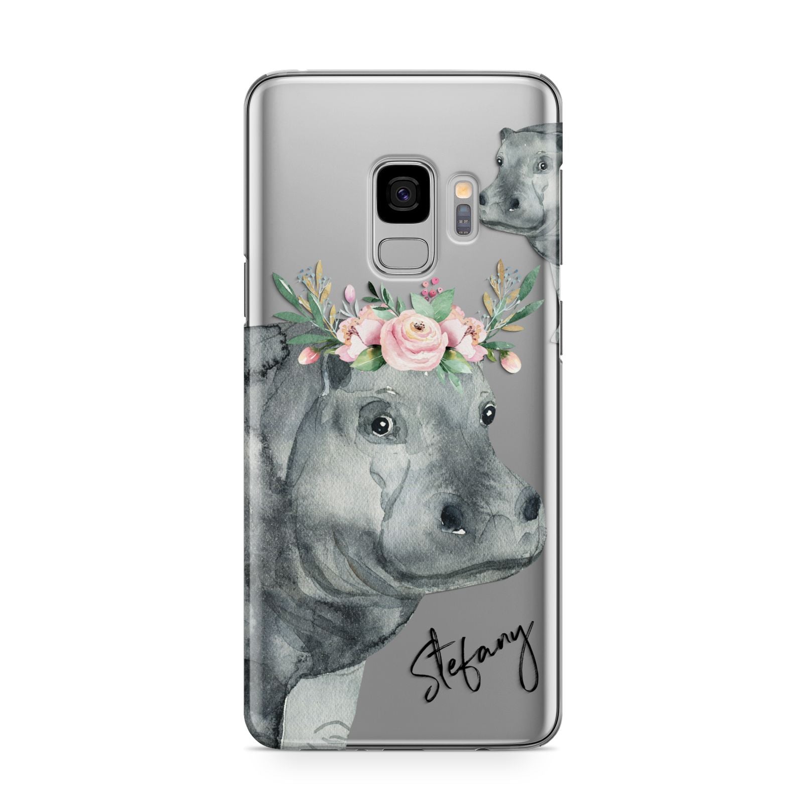 Personalised Hippopotamus Samsung Galaxy S9 Case
