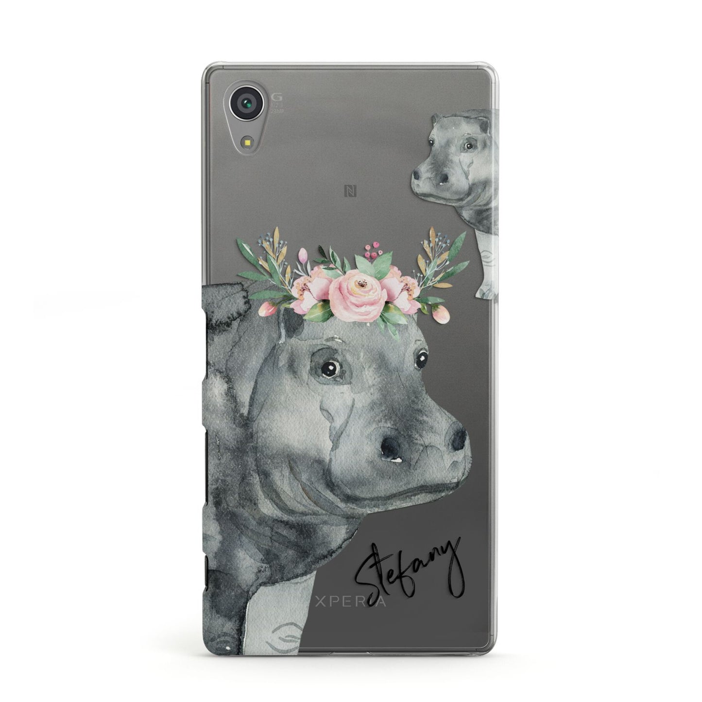 Personalised Hippopotamus Sony Xperia Case
