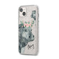 Personalised Hippopotamus iPhone 14 Plus Glitter Tough Case Starlight Angled Image