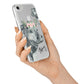 Personalised Hippopotamus iPhone 7 Bumper Case on Silver iPhone Alternative Image