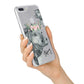 Personalised Hippopotamus iPhone 7 Plus Bumper Case on Silver iPhone Alternative Image