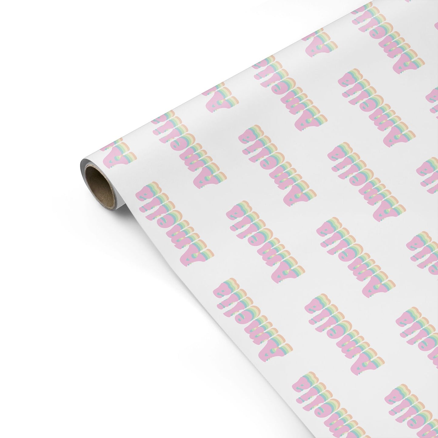 Personalised Hippy Name Personalised Gift Wrap