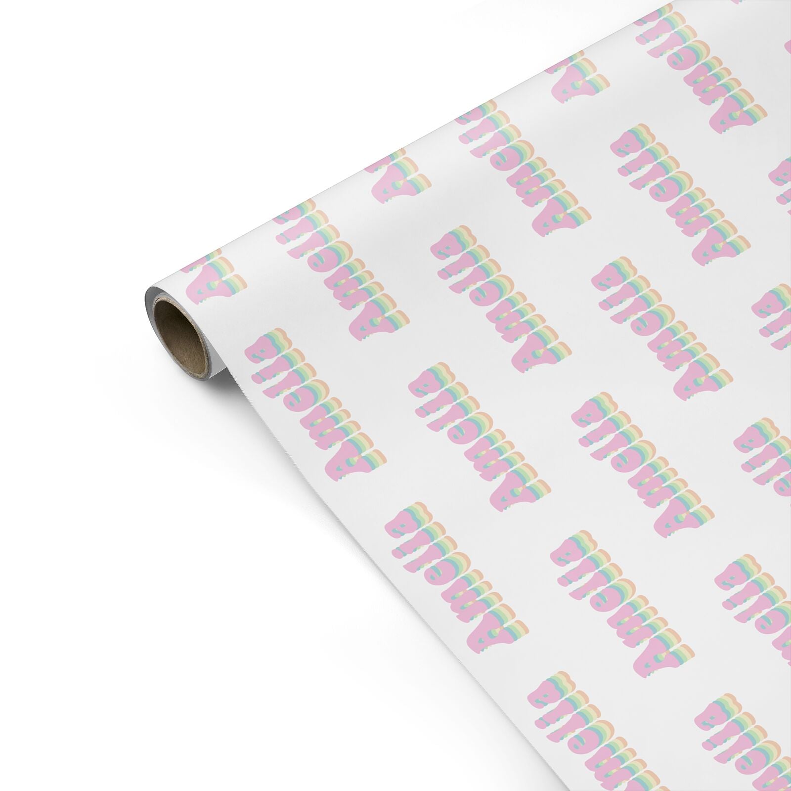 Personalised Hippy Name Personalised Gift Wrap