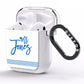 Personalised His AirPods Clear Case Side Image