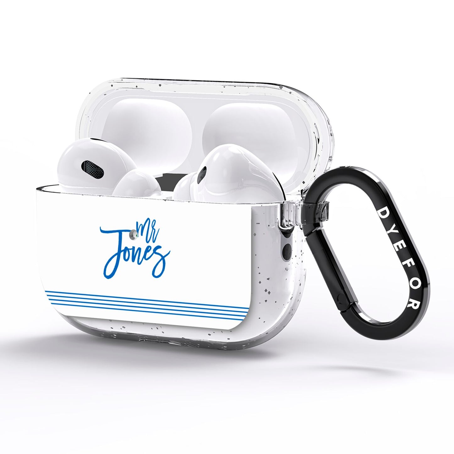 Personalised His AirPods Pro Glitter Case Side Image