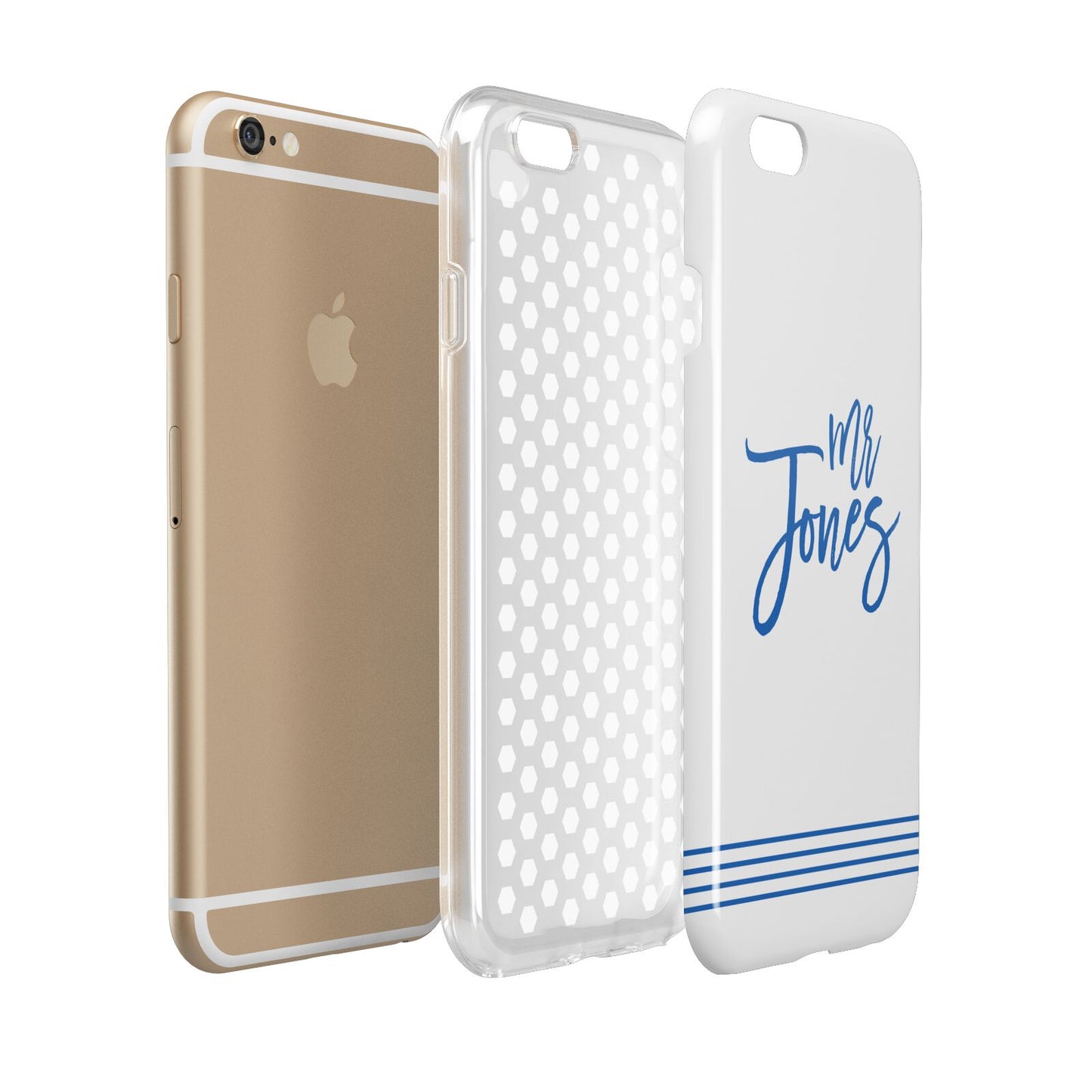 Personalised His Apple iPhone 6 3D Tough Case Expanded view