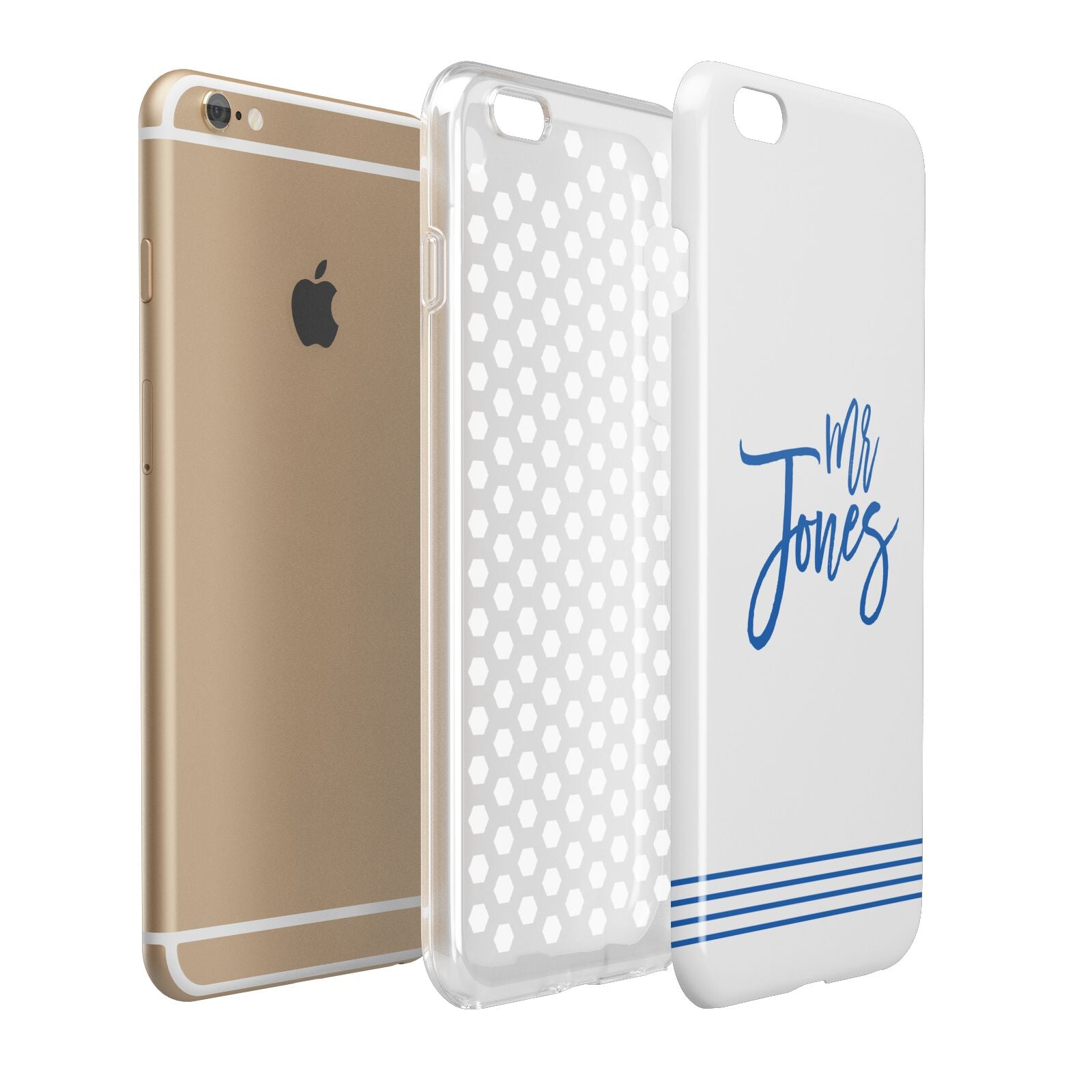 Personalised His Apple iPhone 6 Plus 3D Tough Case Expand Detail Image