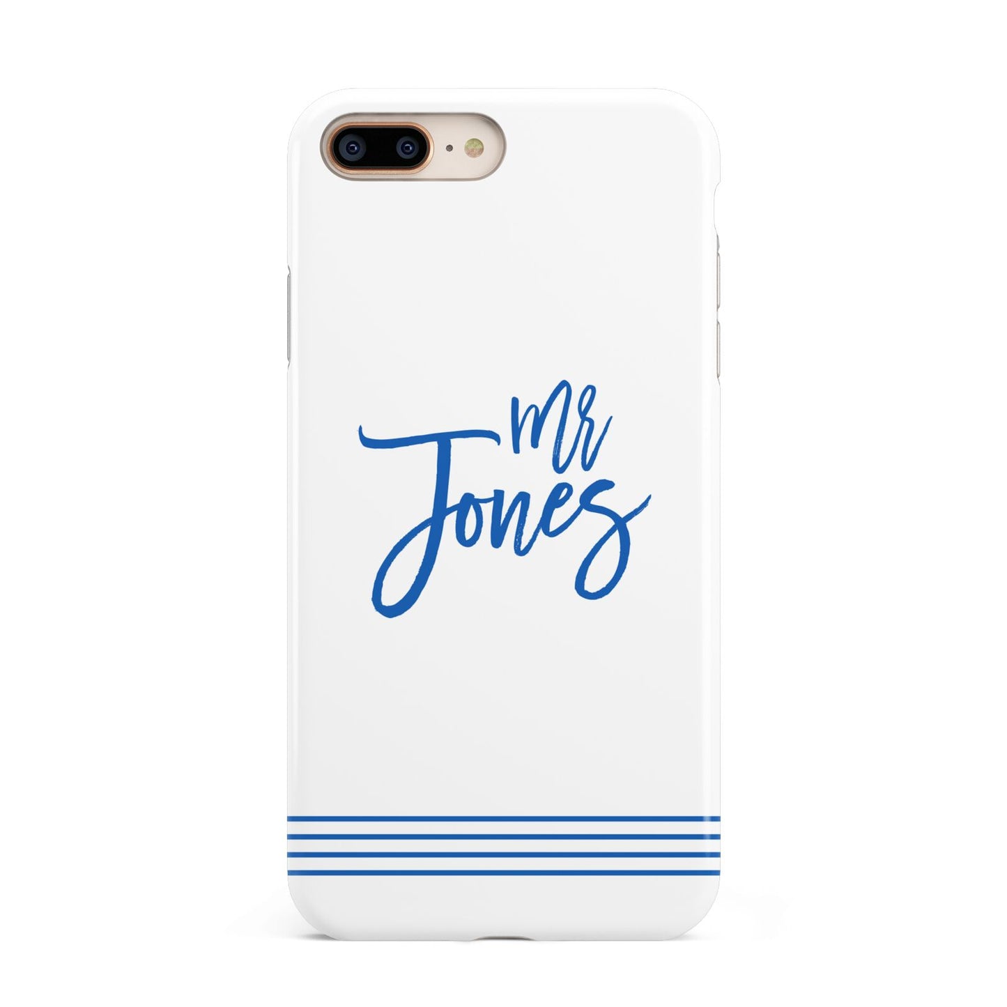 Personalised His Apple iPhone 7 8 Plus 3D Tough Case