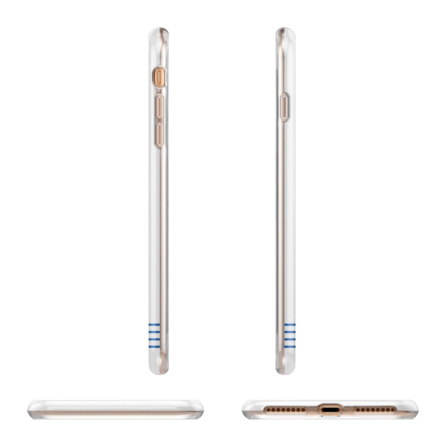 Personalised His Apple iPhone 7 8 Plus 3D Wrap Tough Case Alternative Image Angles