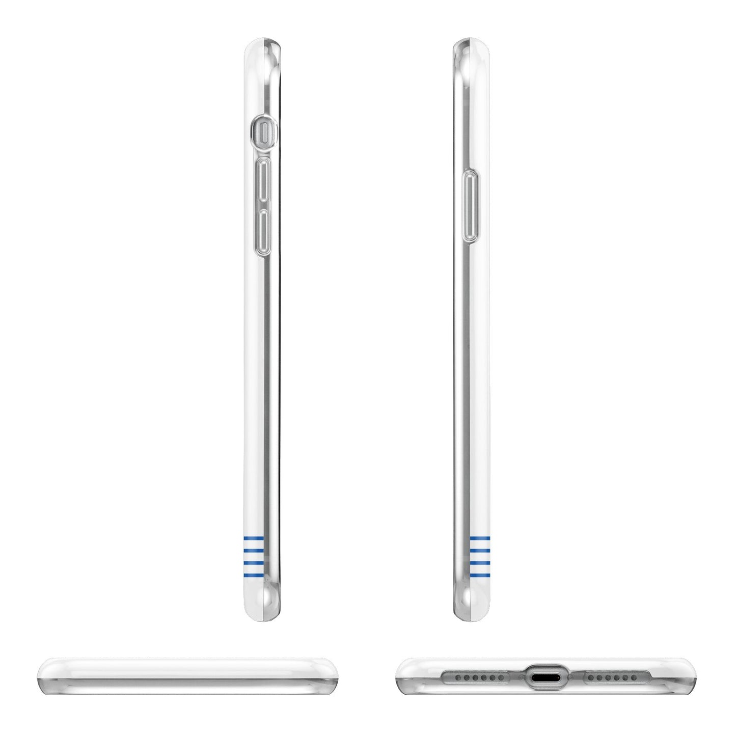 Personalised His Apple iPhone XR in White with 3D Wrap Tough Case Alternative Image Angles