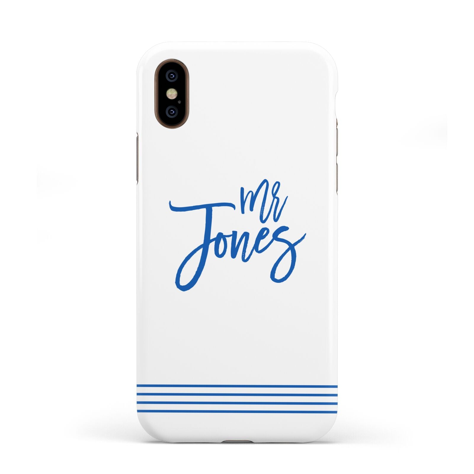 Personalised His Apple iPhone XS 3D Tough