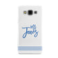 Personalised His Samsung Galaxy A3 Case