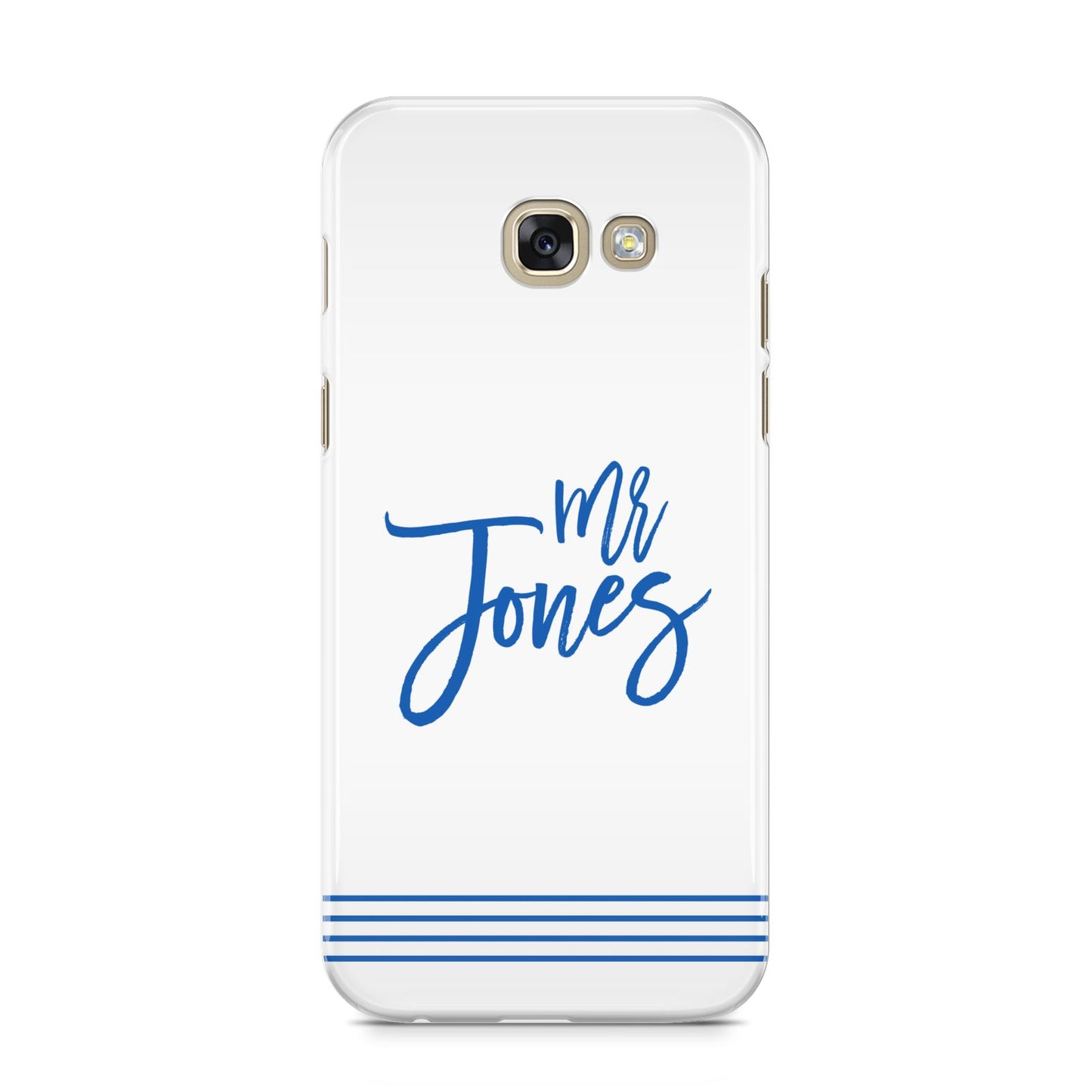 Personalised His Samsung Galaxy A5 2017 Case on gold phone